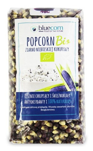 Bio Popcorn – ziarno niebieskiej kukurydzy bezglutenowe 350g - BLUECORN-1118