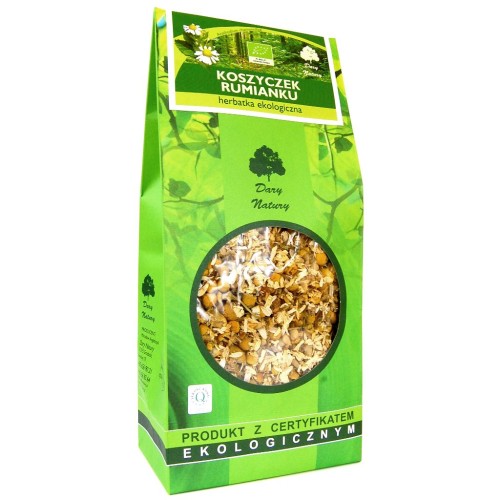 Herbatka z koszyczków rumianku BIO 100g - Dary Natury-1055