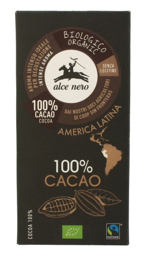 Czekolada gorzka 100% kakao BIO 50g – Alce Nero-1207