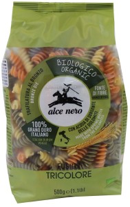 Makaron semolinowy trójkolorowy Fusilli BIO 500g - Alce Nero
