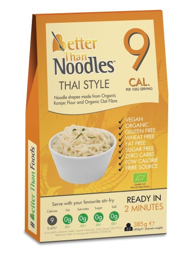 Makaron konjac Noodles Thai Style bezglutenowy BIO 385g – Better Than Foods-1250