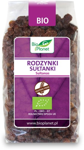 Rodzynki sułtanki bezglutenowe BIO 400g – Bio Planet-1330