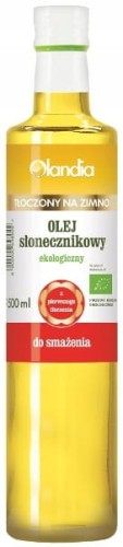 Olej słonecznikowy do smażenia tłoczony na zimno BIO 500ml - Olandia-1283