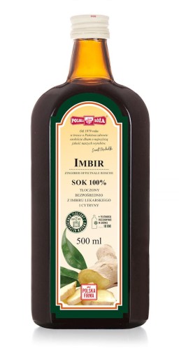 Imbir 100% sok z cytryną 500ml - Polska Róża-1417