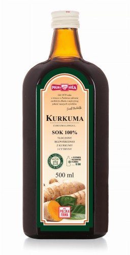 Kurkuma 100% sok z cytryną 500ml - Polska Róża-1418