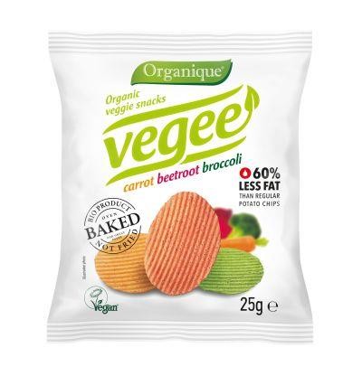 Chipsy warzywne bezglutenowe BIO 25g -  Organique Vegee-1439