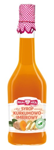 Syrop kurkumowo-imbirowy 500ml Polska Róża-1464