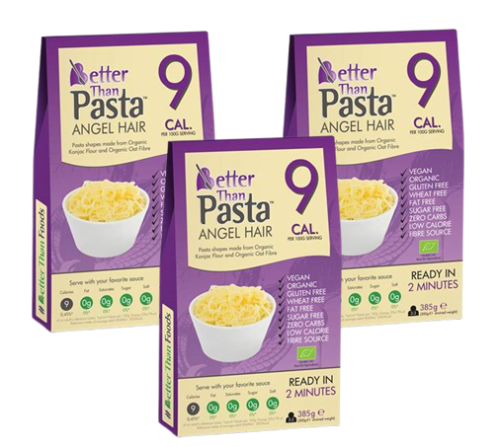 Makaron konjac Angel Hair bezglutenowy BIO 3 x 385g – Better Than Foods-1508