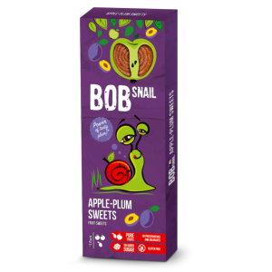 Bob Snail - Owocowa przekąska bez cukru bezglutenowa *Jabłko-Śliwka* 30g 