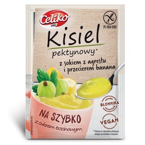 Kisiel na szybko Agrest z Bananem bez glutenu 20g - Celiko