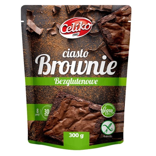 Mieszanka na bezglutenowe Brownie 300g  - Celiko -1664