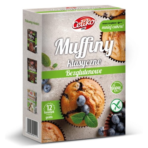 Muffiny klasyczne bez glutenu 280g - Celiko-1671