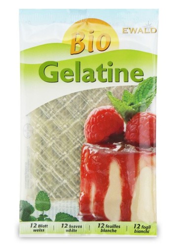Żelatyna w listkach (12 listków) BIO 20g - Ewald-1679
