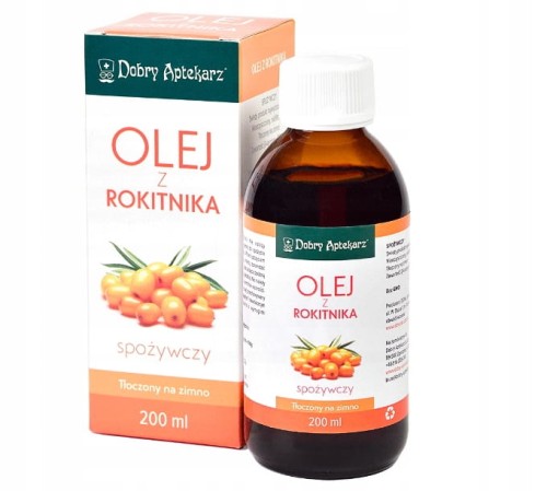 Olej z owoców rokitnika zwyczajnego Suplement diety 200ml - Dobry Aptekarz -1748