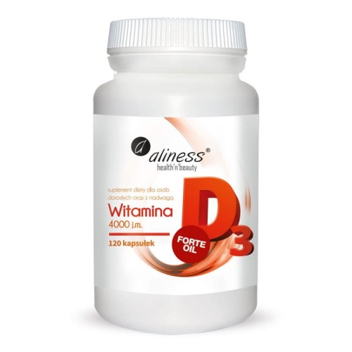 Witamina D3 Forte 4000 j.m. 120 kapsułek - Aliness-1754