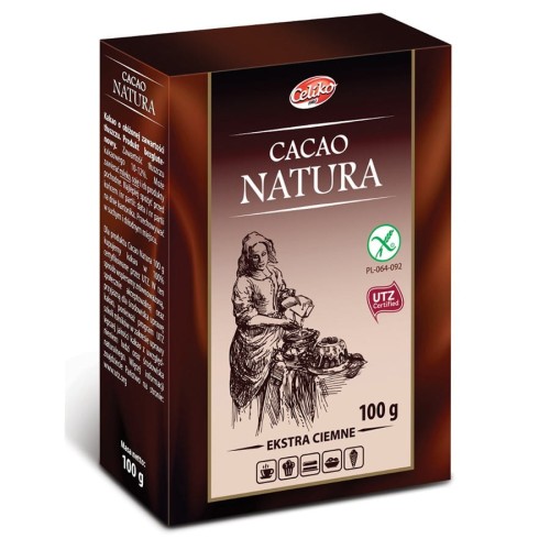 Kakao naturalne ekstra ciemne bez glutenu 100g - Celiko-1772