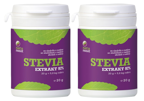 Stewia czysty ekstrakt 97% 20g -  Natusweet x2-1827