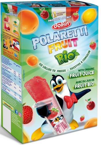 Lody wodne do zamrożenia BIO 10szt x 40ml - Polaretti Fruit-1830