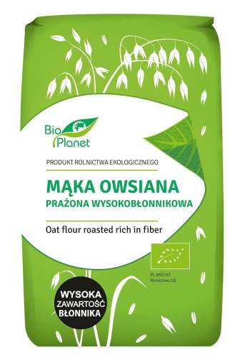 Mąka owsiana prażona wysokobłonnikowa BIO 400g - Bio Planet-1888
