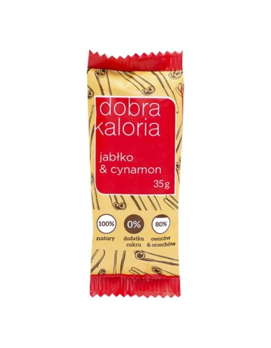 Baton Jabłko + Cynamon 35g - Dobra Kaloria -1948