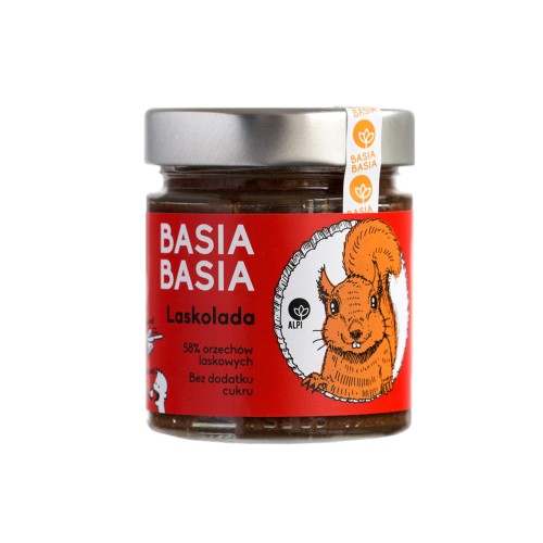 Laskolada krem z orzechów bez dodatku cukru 210g - Basia Basia-1965