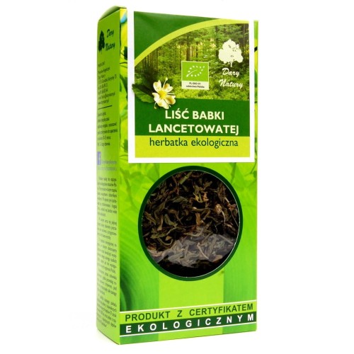 Herbatka liść babki lancetowatej BIO 25g - Dary Natury-2022