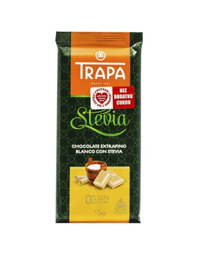 Czekolada Biała ze stewią 75g - Trapa -2237
