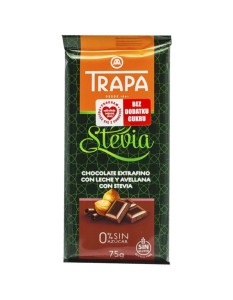 Czekolada z orzechami laskowymi ze stewią 75g - Trapa 