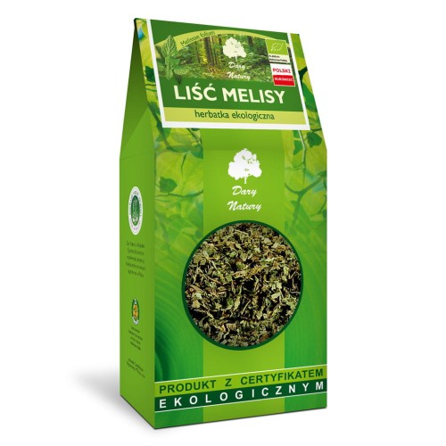 Herbatka ekologiczna Liść Melisy BIO 100g - Dary Natury-2300