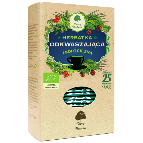 Herbatka ekologiczna Odkwaszająca BIO (25x2 g) - Dary Natury-2303