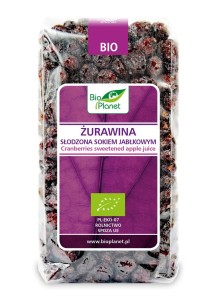 Żurawina słodzona sokiem jabłkowym BIO 400g - Bio Planet