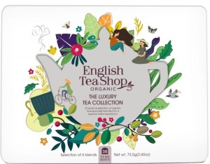 Zestaw herbatek prezentowy Luxury Tea Collection w ozobnej białej puszce (36x2) BIO 73,5 g - English Tea Shop
