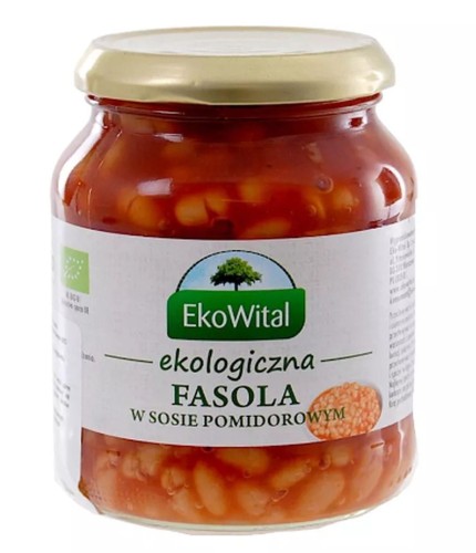 Fasola biała w sosie pomidorowym BIO 360g - Ekowital-2480