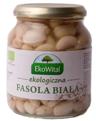 Fasola biała w zalewie BIO 360 g/ 240 g - Ekowital-2481