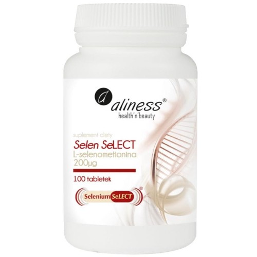 Selen Select L-selenometionina 200µg, 100 tabletek - Aliness-2489