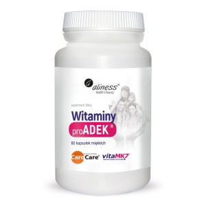 Witaminy PROADEK (Witamina A, Witamina D3, Witamina E, Witamina K2) 60 kapsułek - Aliness