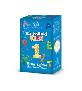 Makaron Kids dla dzieci Literki - Cyferki Bartolinki 250g - Bartolini 