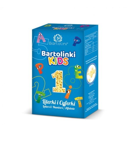 Makaron Kids dla dzieci Literki - Cyferki Bartolinki 250g - Bartolini -2507