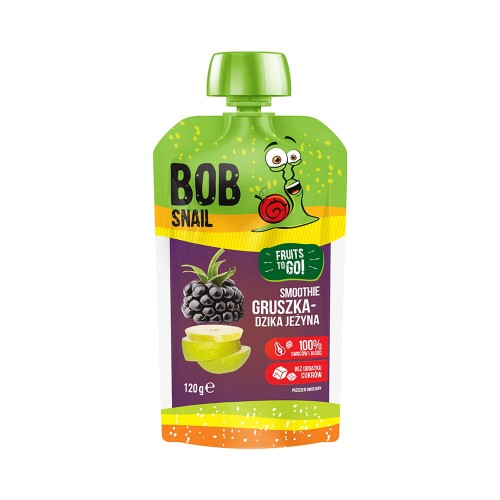 Smoothie gruszkowo-jeżynowe bez dodatku cukru 120 ml - Bob Snail-2564