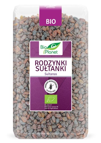 Rodzynki sułtanki bezglutenowe BIO 1kg - Bio Planet-2578