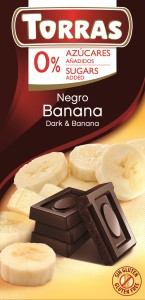 Czekolada gorzka z bananami bez dodatku cukru 75 g – Torras