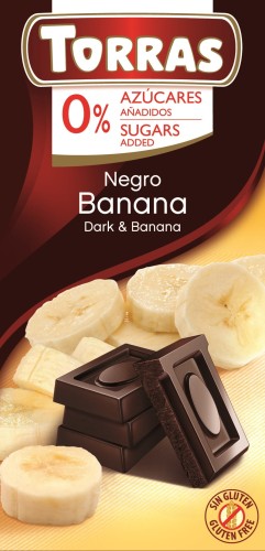 Czekolada gorzka z bananami bez dodatku cukru 75 g – Torras-2627