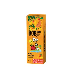 Bob Snail - Owocowa przekąska bez cukru bezglutenowa *Mango* 30g 