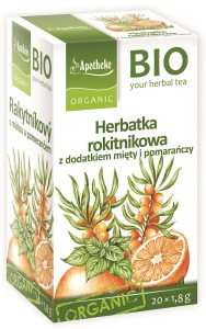 Herbatka Rokitnikowa z dodatkiem mięty i pomarańczy BIO (20 x 1,8g) 36 g - Apotheke