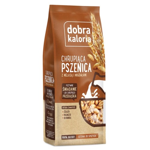 Chrupiąca pszenica z melasą i migdałami 120g - Dobra Kaloria-2692
