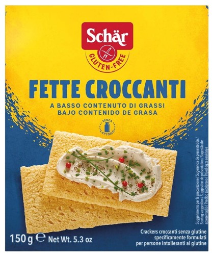 Pieczywo chrupkie bezglutenowe Fette croccanti 150 g - Schar-2833