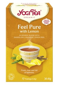 Herbatka ziołowo-korzenno-owocowa Detox z cytryną Feel Pure BIO (17 x 1,8g) 30,6g - Yogi  Tea