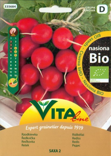 Nasiona rzodkiewki BIO 5g - Vita Line-2863