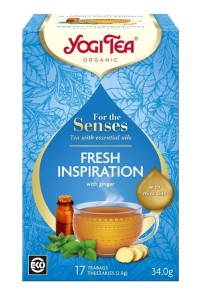 Herbata ziołowo-korzenna z miętowymi olejkami eterycznymi Fresh Inspiration - Inspirująca świeżość BIO (17 x 2g) 34g - Yogi Tea
