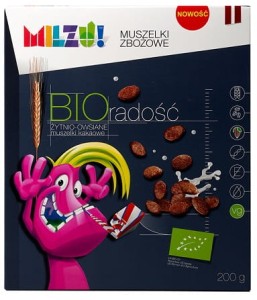 Muszelki żytnio – owsiane z kakao *Radość* BIO 200g - Milzu